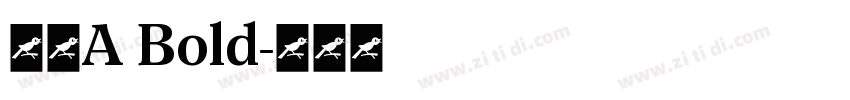 朝华A Bold字体转换